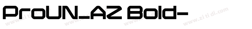 ProUN_AZ Bold字体转换